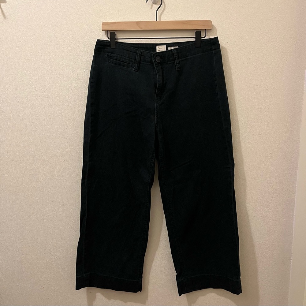 💚 Relaxed Fit Wide Leg Cropped Pants